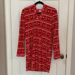 Jenni by Jennifer Moore Hooded Fleece Sleepshirt